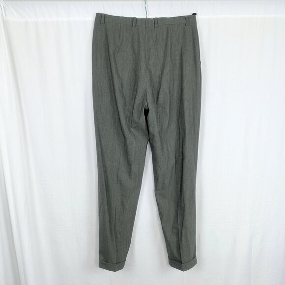 Vintage Escada Pants Medium Gray Tapered Trousers - Picture 6 of 11